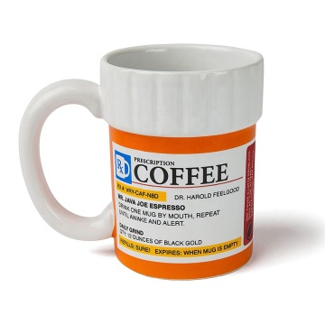 Hilarious Prescription Coffee Mug - 12oz Ceramic Pill Bottle Cup