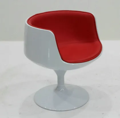 Modern Leather Fiberglass Coffee Mug Chair Chair