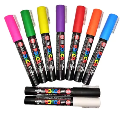 Custom Uni Posca Marker Pen Set 0.7mm Permanent Ink