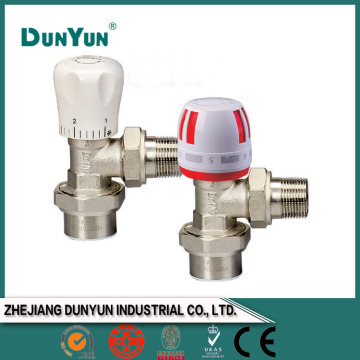 Brass radiator angle manual valvel