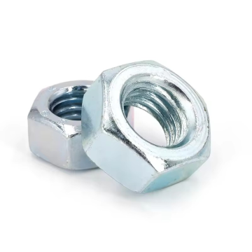 Blue white zinc Hex Nut 5/8