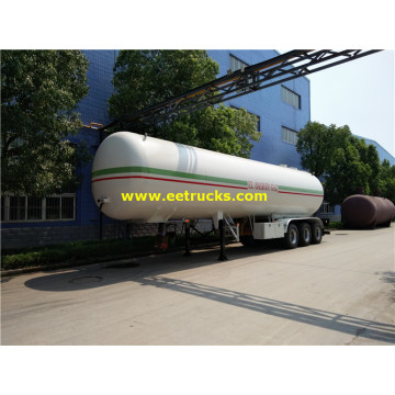 56cbm Tri-axle propane gesi usafirishaji nusu trailers