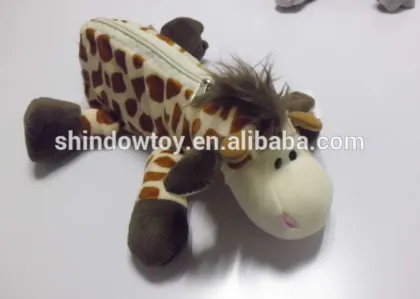 Plush pencil bag plush pen bag plush animal pen bag plush nici animal pen bag