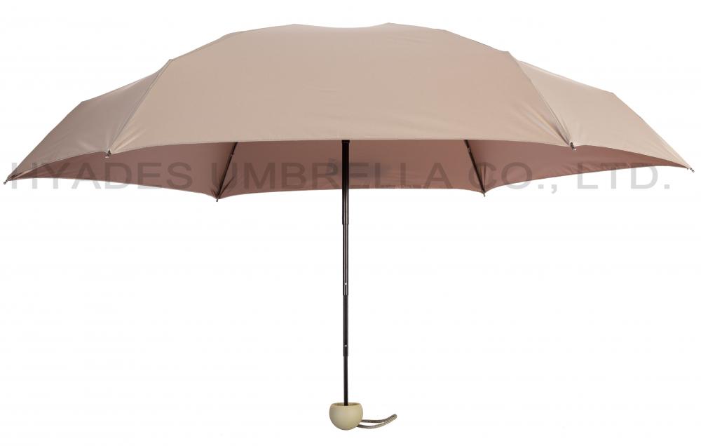 Paraguas plegable ligero compacto de 5 colores múltiples