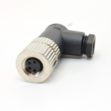 M12 8Pin Female Right Angle Field Termination Connector