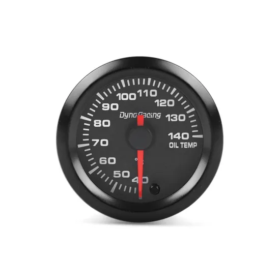 2" 52mm Car Oil Temperature Gauge with 40-140°C Range, LED Display, 7 Color Indicator, and High-Speed Motor Sensor