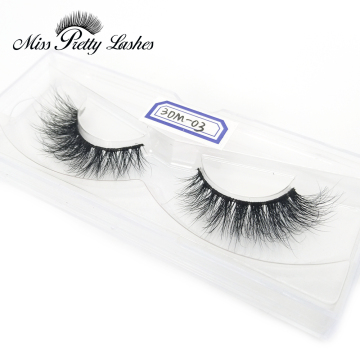 Custom logo designs Round Plastic Boxes 3D Mink Eyelashes