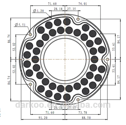 Nichia 3030 3535 UFO High Bay Light Lens DK19060-42H1