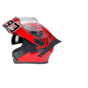 OEM Flip Up Motorcycle Helmet Red