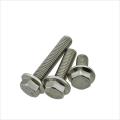 Hex Flange Serrated Cap Bolt Screws Stainless Steel