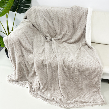 2023 Mẫu cá mùa đông Tỷ lệ chăn: Jacquard Double Lớp PV Pluah Sherpa Thiết kế