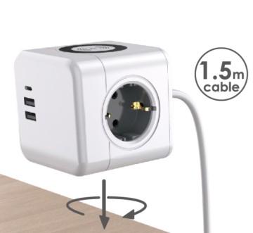 Smart Strip Power με 4 καταστήματα, USB Type-C και καλώδιο επέκτασης 1,5M