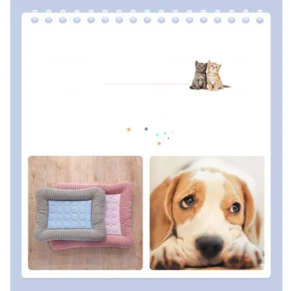 Ice silk pet cushion cat nest cooling pad
