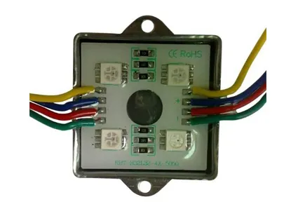 High Brightness 80lm Rgb Led Module, Dc 12v 3 Chips 5050 Smd Led Module, Rex35