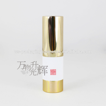 Round Skin Cosmetics Bottle Aluminum Airless 20ML Pump Bottle