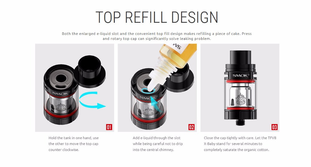 China Tanque Besta De Bebes X Baby Smok Tfv8 Alta Qualidade Tanque Besta De Bebes X Baby Smok Tfv8 Em Bossgoo Com
