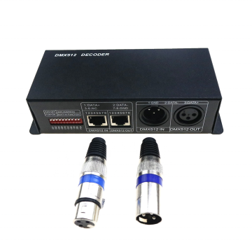 4CH DC12-24V RGBW DMX 512 Decoder LED Controller for LED Strip Light