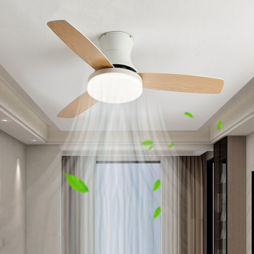 Quạt trần thông minh Bắc Âu Durlite có đèn LED - Đèn chùm điều khiển từ xa 42 inch cho phòng ngủ