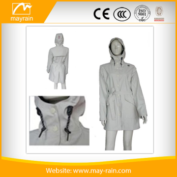 factory price OEM r210T breathable polyester rain jacket with PU coating