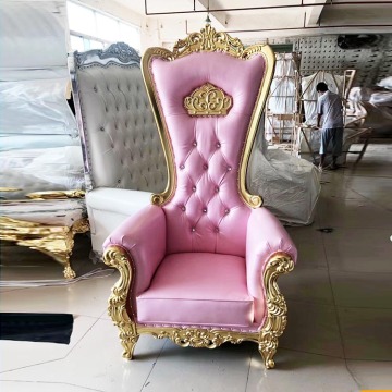Modern Luxury Royal Throne Wedding Chairs for Bride and Groom