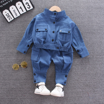 Boys Clothes Fashion Cartoon Boy Suit Set Casual Hot Sale Kids Costume Boy Clothing Set T-shit + Black Pants Children0-6year old