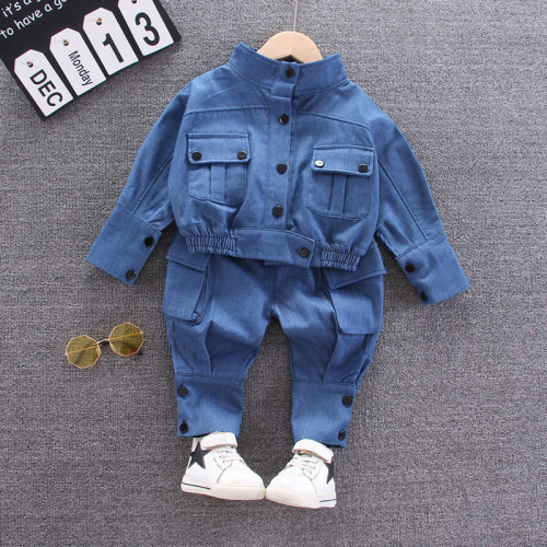 Boys Clothes Fashion Cartoon Boy Suit Set Casual Hot Sale Kids Costume Boy Clothing Set T-shit + Black Pants Children0-6year old