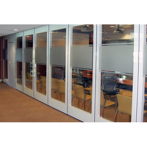 Glass movable soundproof partition walls