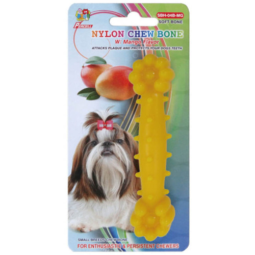 Percell 4.5" Nylon Dog Chew Bone Mango Scent