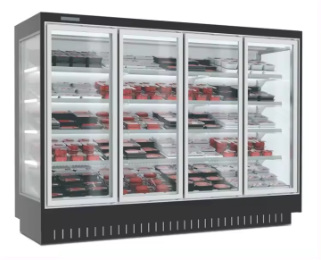 6ft Remote Closed Multideck Chiller Vegetable Refrigerator for Supermarket