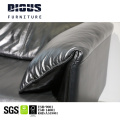 Dious modern designs leisure sofa luxury synthetic artificial leather with steel legs recliners living room office sofa set