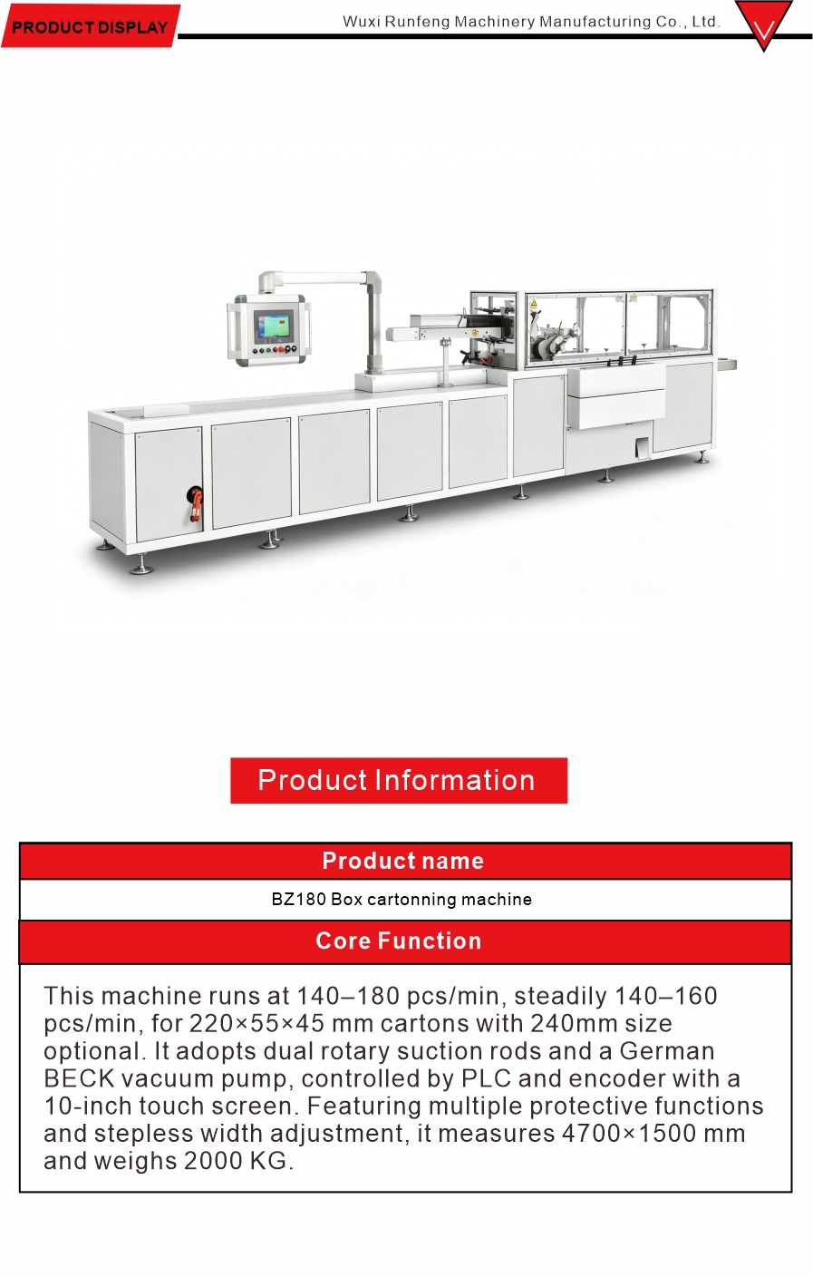Carton Boxing Equipment Automatic
