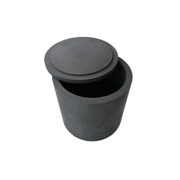 Graphite Crucible Pot with Lid and Spout for Gold, Class, Copper, and Aluminum Melting