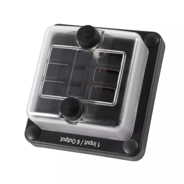 Waterproof 6-Way Blade Fuse Block with LED Warning Indicator for Cars, Marine, and RVs