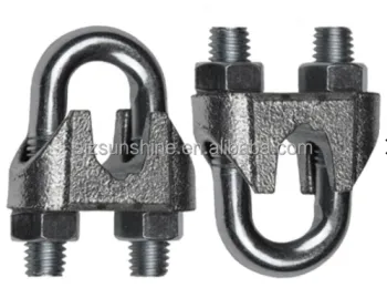 Stainless Steel Adjustable Wire Rope Clips and Clamps: Rigging Hardware Accessories