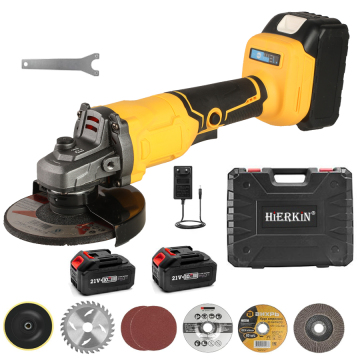 Professional 21V Brushless Angle Grinder with 11,000Rpm, 3 Gear Variable Speed for Cutting, Grinding, and Polishing