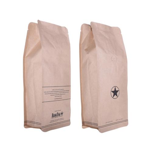 Biodegradable 100% Riccrona caffè Kraft Paper Bakery Food Borse