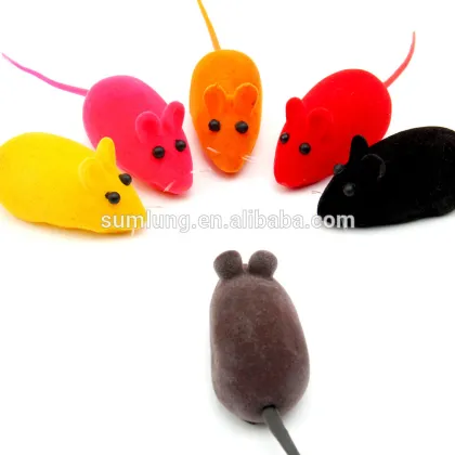 10 colors Pet Toy Mouse Squeaky Dog Cat Teaser