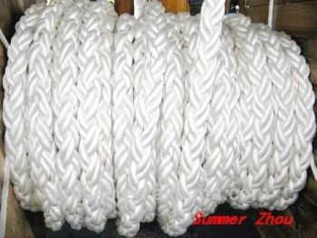 MOORING TAIL, NYLON, 8-STRAND BRAIDED, DIAM. 88MM X 11 METRRS LENGTH, EYES AT BOTH END
