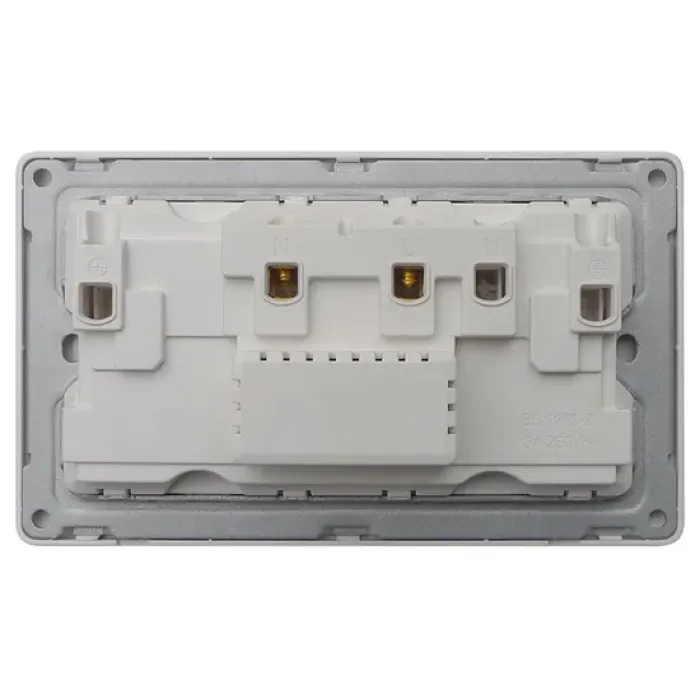 Soket Sakelar 2-Gang DP 2-Gang yang Diindikasikan Neon 13A