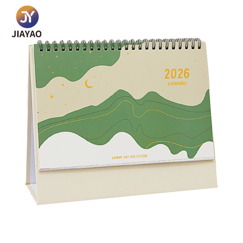 Personalización personalizada calendario de papel mensual clásico