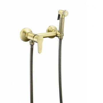 Thermostatic ร้อนน้ำเย็นติดผนังโครเมี่ยมสีดำทองเหลืองทองเหลืองสังกะสีวาล์วผสมวาล์ว