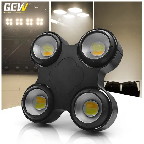 GEVV IP65 Waterproof Outdoor 4 Eyes COB LED Blinder 4x100w Warm White & Cool White