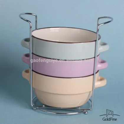 2015 new shape two handles soup for restaurant, chinese soup