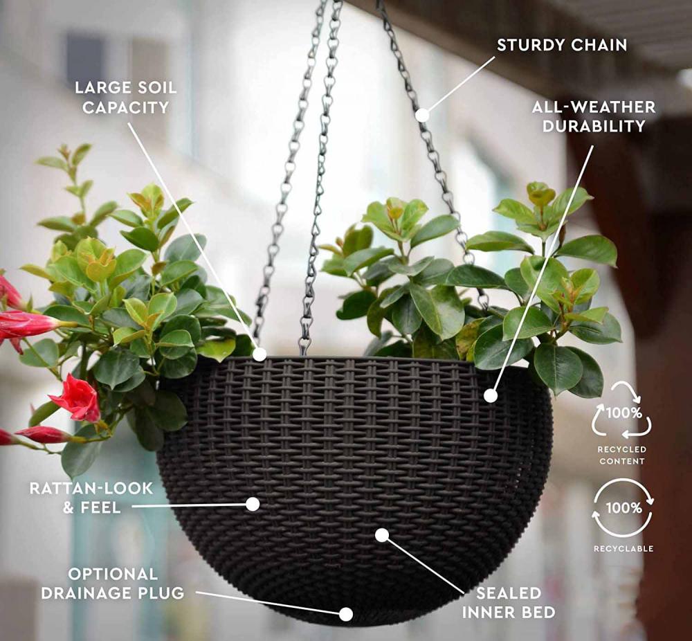 Resin Roule Round Planter Planter Planter