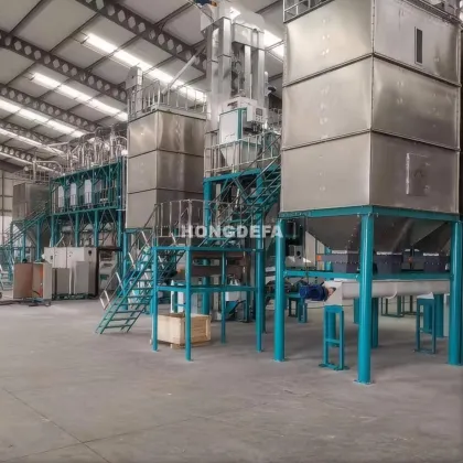Hongdefa 100T Maize Corn Grain Processing Machinery
