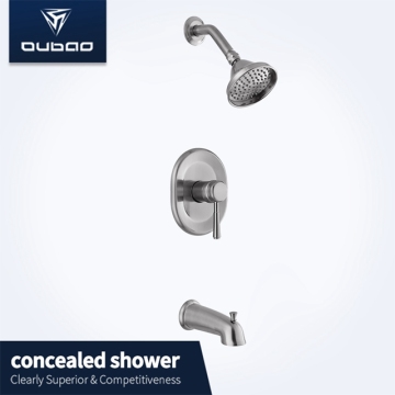 Bathroom Wall Mounted Chrome Brass Shower Faucet Sets