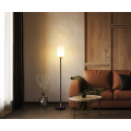 Modern Matte Black Wood Floor Lamp