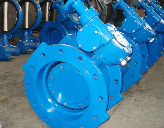 1.6mpa Double Eccentric Ductile Iron Flange Butterfly Valve With Resilient Seat  Bs5155