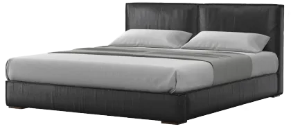 Genuine leather sofa bed