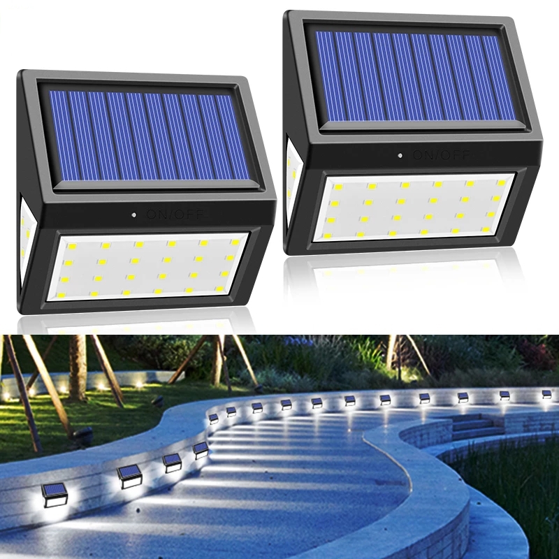 Luz solar 30LED com 3 face de iluminação